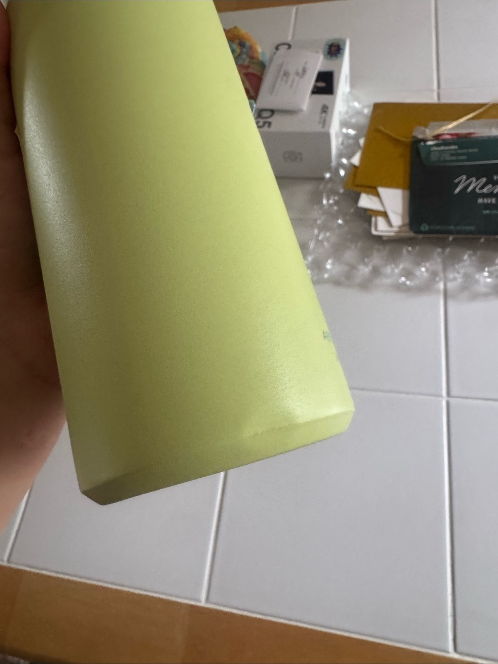 Green Stainless Water Bottle - Light Lime - Picture 6 of 6